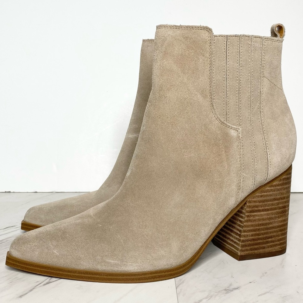 Marc Fisher Oshay Suede Pointy Toe Bootie 12M
